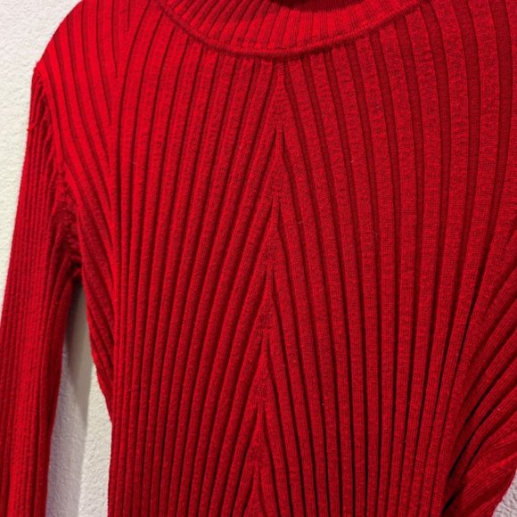 It's Our Time Red Turtleneck Sweater - Picture 3 of 4